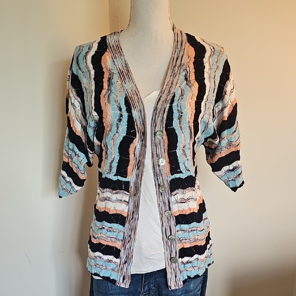 Charlotte Tarantola Pastel Striped Cardigan
